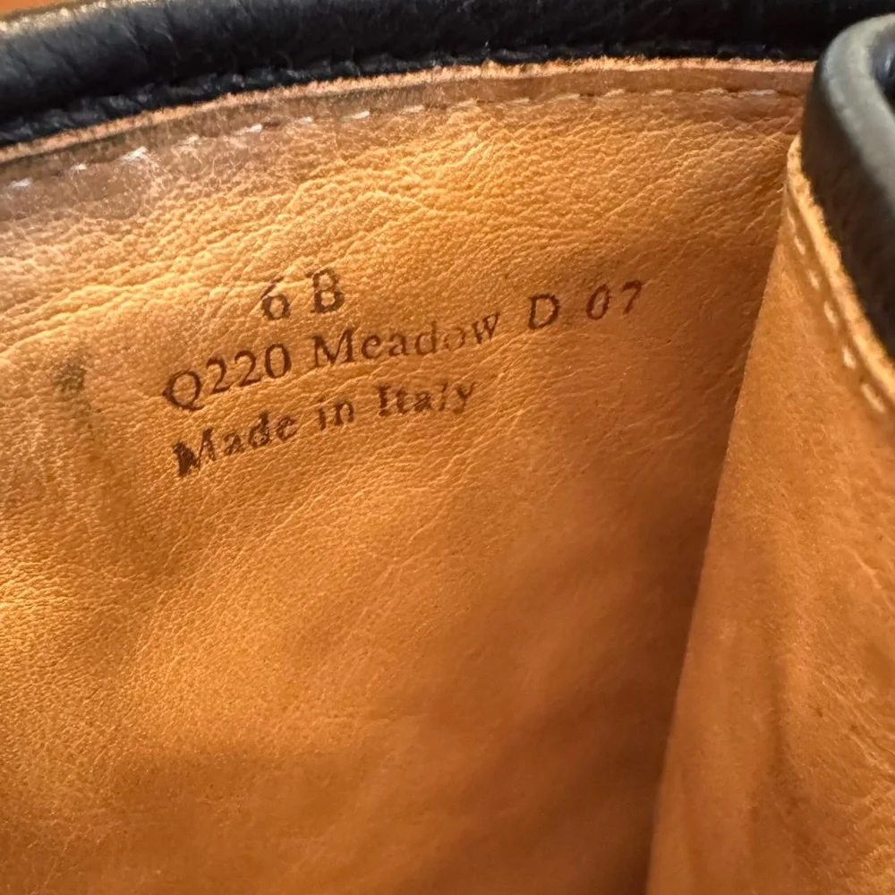 COACH Meadow Q220 Italy Signature Embossed Tall Black Leather Boots - Picture 6 of 13